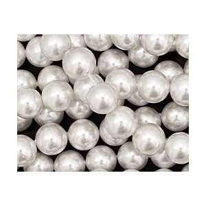  Pearly White Shell Pearl Round 8mm Beads Arts, Crafts 