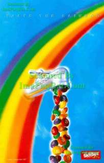 Skittles Taste the Rainbow Water Faucet Print Ad  