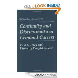   Criminal Careers (The Plenum Series in Crime and Justice) [Kindle