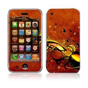  Apple iPhone 3G Decal Vinyl Sticker Skin   Orange Rose 
