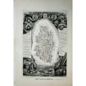   Aneerville 1845 Atlas National France Maps De La Meuse