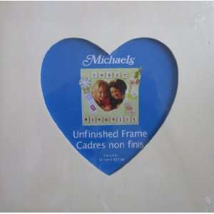  Unfinished Heart Picture Frame   Sweet Memories Wood Frame 