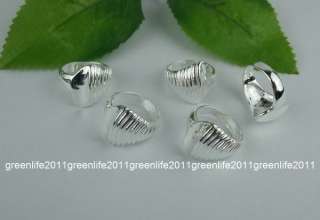 New in 20115pcs Beautiful S80 silver Rings 6 8  