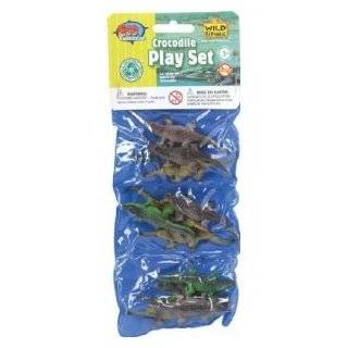 Eco Expedition Crocodile Playset Dozen Plastic Mini Reptile Toy 