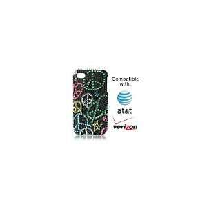    on Case for Apple iPhone 4, 4G, 4th Generation   Rainbow Peace Sign