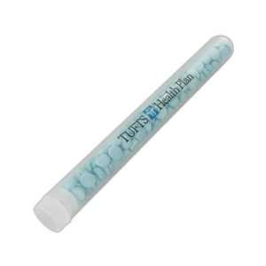   test tube filled with 100 sugar free mints.