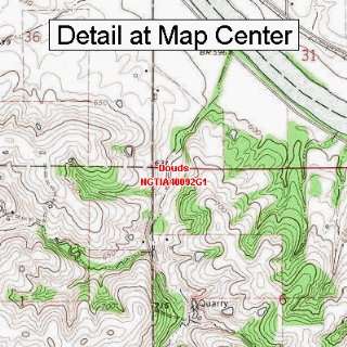USGS Topographic Quadrangle Map   Douds, Iowa (Folded/Waterproof 