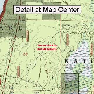 USGS Topographic Quadrangle Map   Steamboat Bay, Minnesota (Folded 