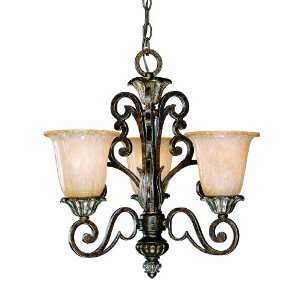  Savoy House 1 2559 3 8 Lotus Collection 3 Light Chandelier, New 