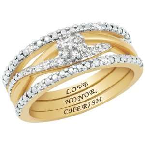  Message of Love Stackable Ring Set Jewelry