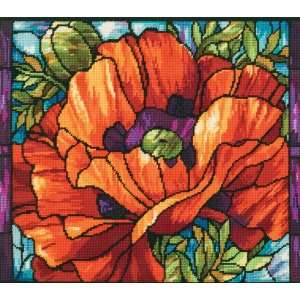    Janlynn Poppies Stained Glass Ndlept Kit Arts, Crafts & Sewing