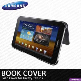   Samsung EFC 1E3NBECSTD Book Cover Folio Case Galaxy Tab 7.7 P6800