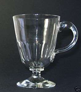 19th Century antique crystal glass Custard Cup, ca.1880  