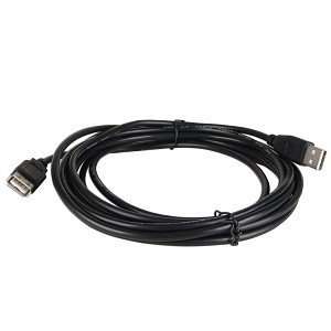 12 USB 2.0 A (M) to A (F) Extension Cable (Black 
