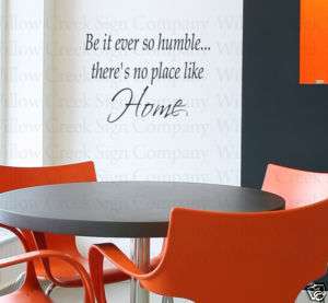 Humble Home Art Vinyl Wall Lettering Words Decal Quote  