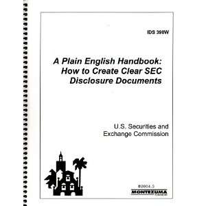 Plain English Handbook How to Create Clear SEC Disclosure Documents 