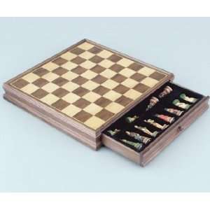  15 Walnut Storage Chess Box   Chess Storage Boxes Sports 