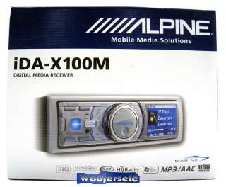 IDA X100M ALPINE MARINE BOAT DIGITAL  MEDIA RECIEVER USB IPOD 5 