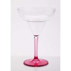  Pink Acrylic Margarita Glass