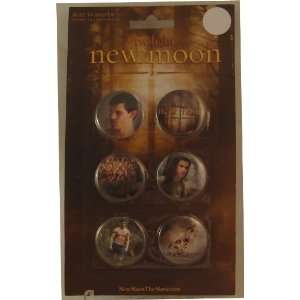  Twilight Saga New Moon 6 Piece Button Set Jacob Black 