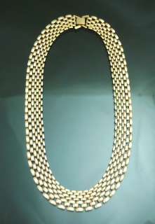 Vintage Designer Inspired Unique Watch Chain Necklace MAT Gold GP 3/4 