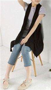 Stylish asymmetric designed shawl shrug cardigan vest  