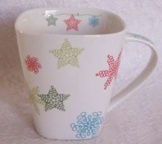 Starbucks Snowflakes Holiday 2005 Square Coffee Mug  