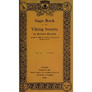   Book Of The Viking Club Viking Society For Northern Research Books