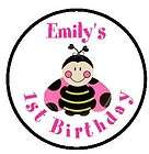 30 Personalized 1.5 Round Birthday Favor Labels