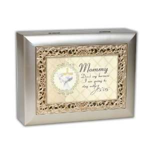 Memorial For Mother Champagne Silver With Inlay Finish Music Box Am 