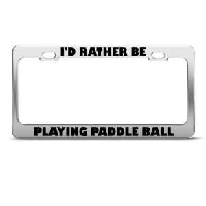   Paddle Ball Sport Metal license plate frame Tag Holder Automotive