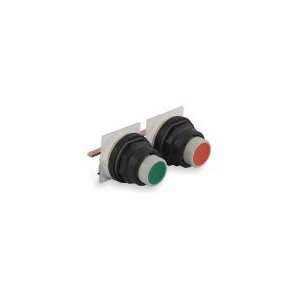  Square D Push Button, 30mm, Green/Red, Plastic 