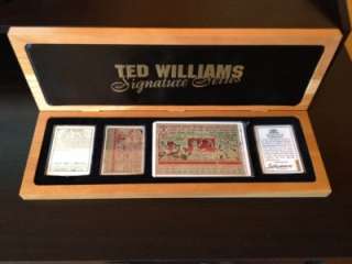Ted Williams autographed limited edition procelain card set from Topps 