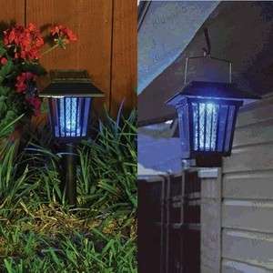 Solar powered Insect Pest Mosquitoes Killer Lantern Lamp Light NEW