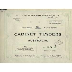  Cabinet Timbers Of Australia Richard Thomas Baker Books
