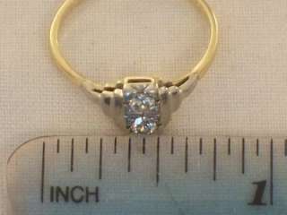 EDWARDIAN 18CT GOLD PLATINUM DIAMOND RING  