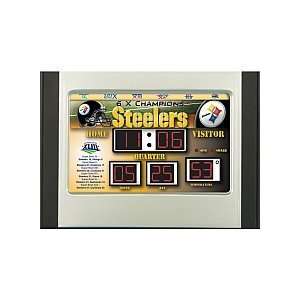   Sports Pittsburgh Steelers Scoreboard Desk Clock