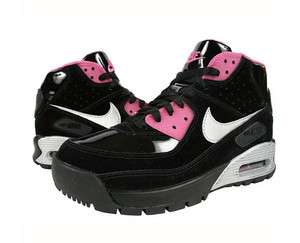 Nike Air Max 90 Black/Silver/Pink Boots Shoes 317221 001 Womens US 7 