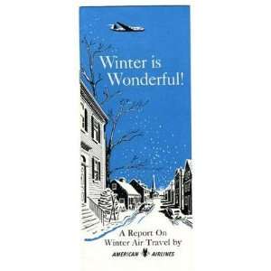  American Airlines Winter is Wonderful Booklet 1950 