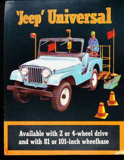 1964 1965 Jeep Universal CJ5 CJ 6 CJ 5 Sales Brochure  
