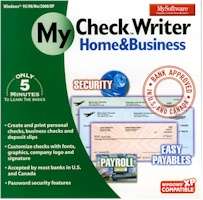 MY SOFTWARE   CHECKWRITER HOME & BUSINESS PC XP NEW 798936824516 