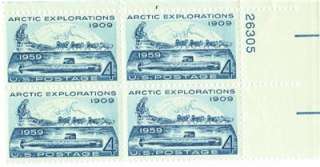 Scott #1128 4 Cent Arctic Explorations Plate Block MNH  