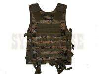 TG107W Woodland Digital CAMO Tactical MOLLE WEB Vest  