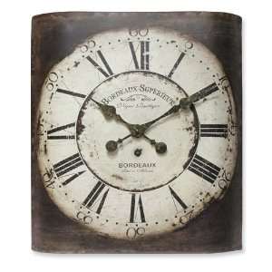  Bordeaux Antique Curved Metal Wall Clock Jewelry