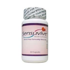 Sensuvive Female Vitality Supplement. 3 Bottles of 60 Capsules each 