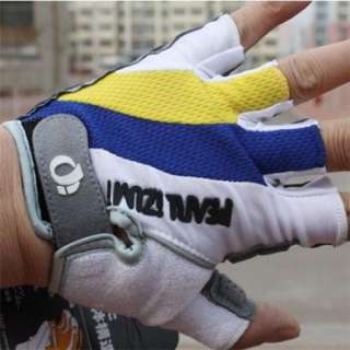 2012 Cycling Bicycle bike GEL Silicone half finger gloves Yellow Size 