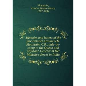    Armine S. H. (Armine Simcoe Henry), 1797 1854 Mountain Books