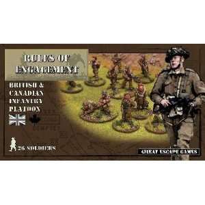   of Engagement British & Canadian Infantry Platoon (26) Toys & Games