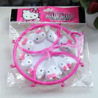 Hello Kitty Plastic Cute Clothes Rack Clothes Hanger Pink 1pc  