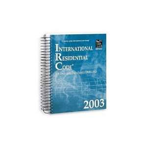    International Residential Code 2003 (Spiral Edition) IRC Books